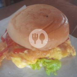 Burger Besar Telor Dadar / Ceplok