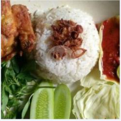 Nasi Sambel Ayam Penyet Tahu Susu