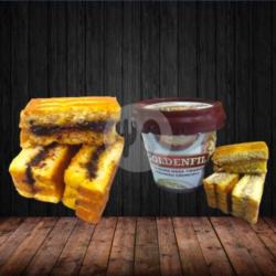 Roti Bakar Cokelat - Goldenfil Tiramisu Crunchy