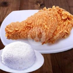 Fried Chicken Paha Bawah   Nasi