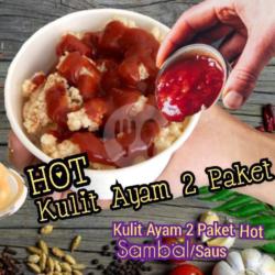 2 Serving Kulit Ayam Pedas