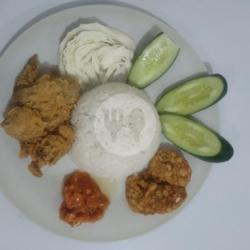 Ayam Geprek Paha/sayap   Nasi