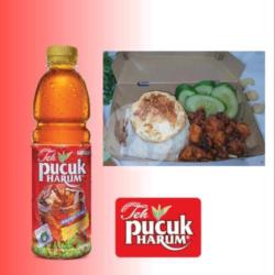 Berkat Pucuk - Rice Box Saus Korea Spicy  X Teh Pucuk Harum 350ml