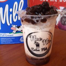 Boba Milk ( Coklat Almod )