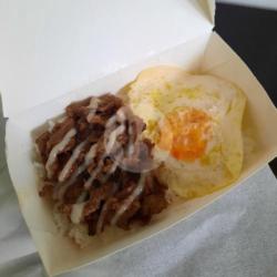 Grilled Beef With Rice And Egg