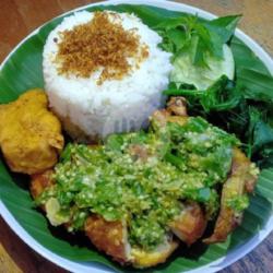 Bebek Penyet  Nasi Sambel Ijo