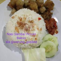 Nasi Sambal Penyet Bakso