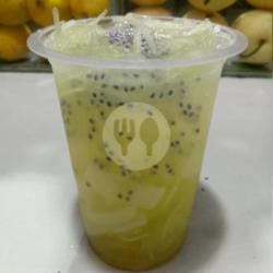 Es Kuwut Buah Lemon Biji Selasih