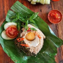Nasi Bakar Ayam   Telur Asin