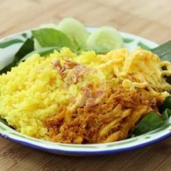 Nasi Kuning Biasa Abon Telur Iris