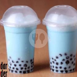 Vanila Blue  Milk Boba