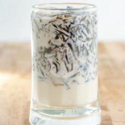 Cincau Milky A (high Calcium Milk , Simple Syrup )