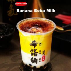 Banana Boba Milk