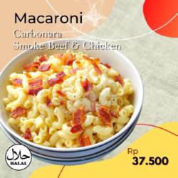 Macaroni Carbonara Smoke Beef