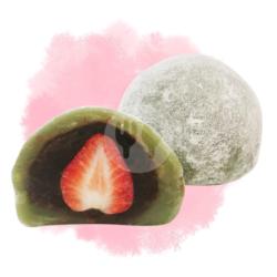 Mochi Ichigo Daifuku - Matcha Strawberry & Red Bean