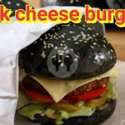 Black Beef Patties Cheese Burger