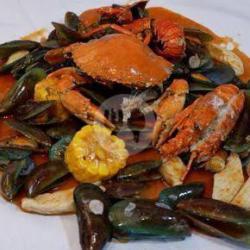 Kepiting Mix,udang,kerang Dara