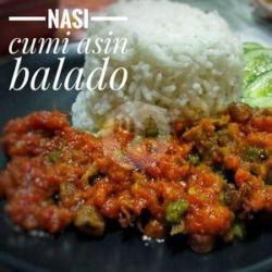 Nasi Cumi Asin Balado