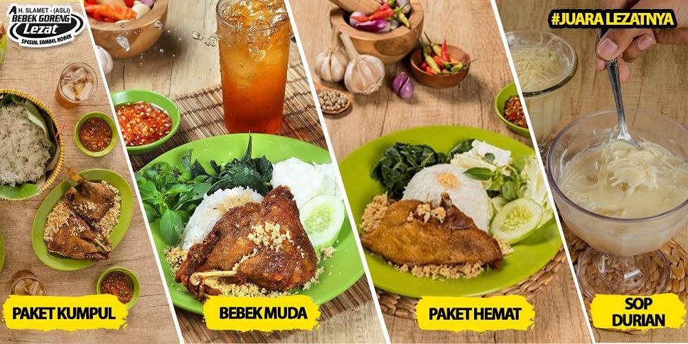 Daftar Harga Menu Delivery Bebek Goreng H. Slamet, Ahmad Yani Bogor ...