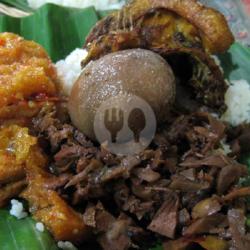 Nasi Bungkus Gudeg Krecek   Ayam Kecap