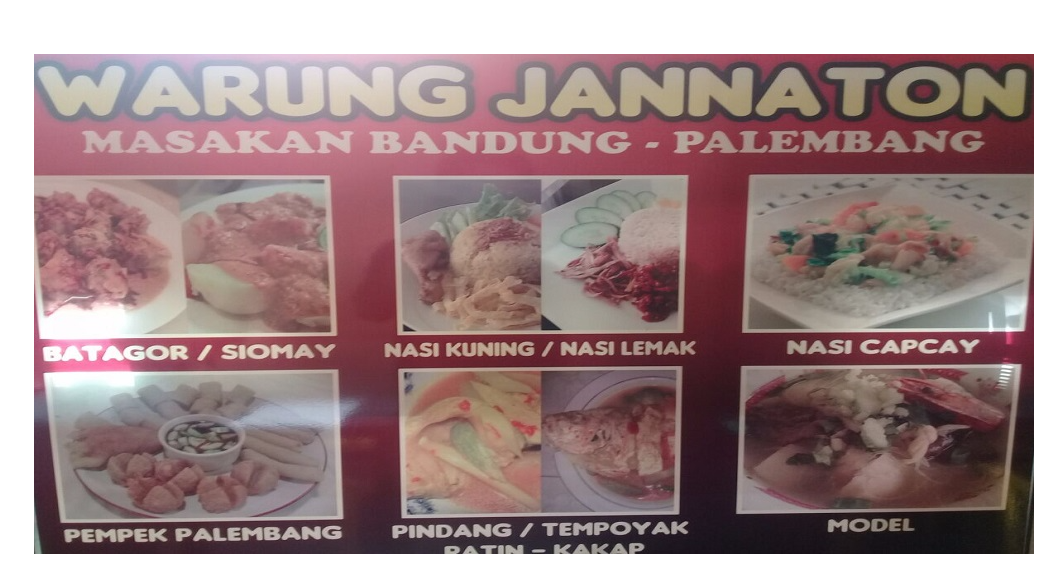 Warung Jannaton Masakan Bandung Palembang, Batam