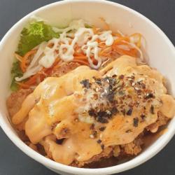 Ayam Geprek Mentai Mozza Ricebowl