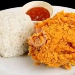 Nasi Ayam Chiken   Tea Juss Gula Batu