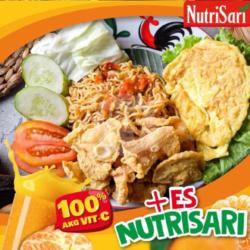 Paket Mie Goreng Kulit Original/crispy Spesial Combo Nutrisari Dingin