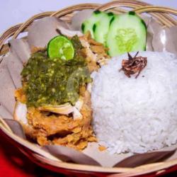 Paket Ayam Geprek Paha Sambal Ijo