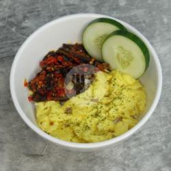 Nasi Putih Paru Rica Pedas