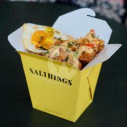 Salted Egg Chicken With Rice Reguler