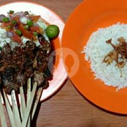 Sate Kambing Bumbu Kecap   Nasi