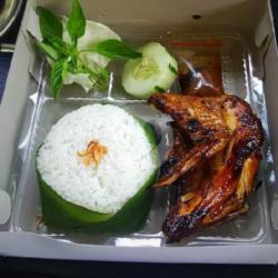 Nasi   Dada Sayap Bakar