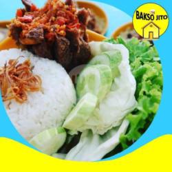 Nasi Bakso Urat Penyet