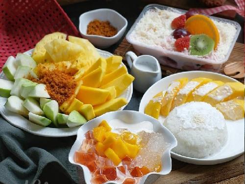 rujak bangkok,salad buah dan dessert sweet choice