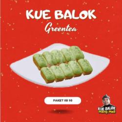 Kue Balok Greentea Isi 10