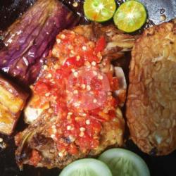 Ayam Penyet Sambel Korek   Nasi