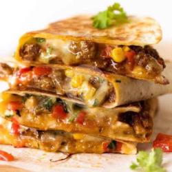 Cheese Omelet Quesadillas--