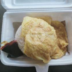 Nasi Putih Telur Dadar