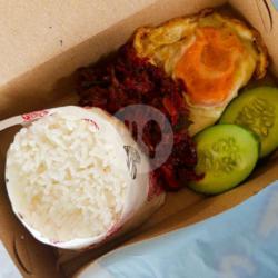 Nasi Sambal Baby Cumi