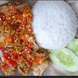 Nasi Geprek Telor