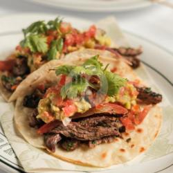 Wagyu Beef Tacos, Guacamole, Salsa, Coriander