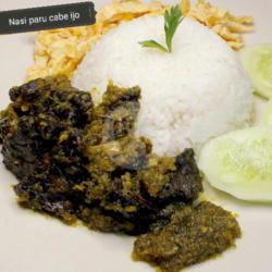 Nasi Paru Cabe Ijo