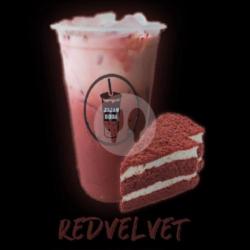 Redvelvet Milk Boba Large