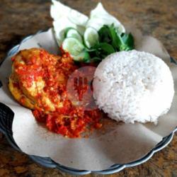 Paket Ayam Penyet Sambal Bawang   Nasi