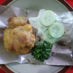 Ayam Tepung Dada Sambal Lombok Ijo