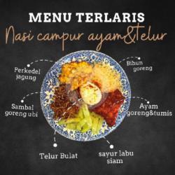 Nasi Campur Ayam Telur Abon