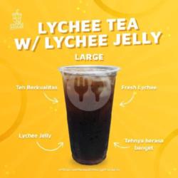 Lychee Tea With Jelly Lychee Large