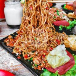 Mie Goreng Sambel Korek Hati Ampela   Bakso