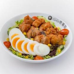 Fried Chicken & Boiled Egg Salad